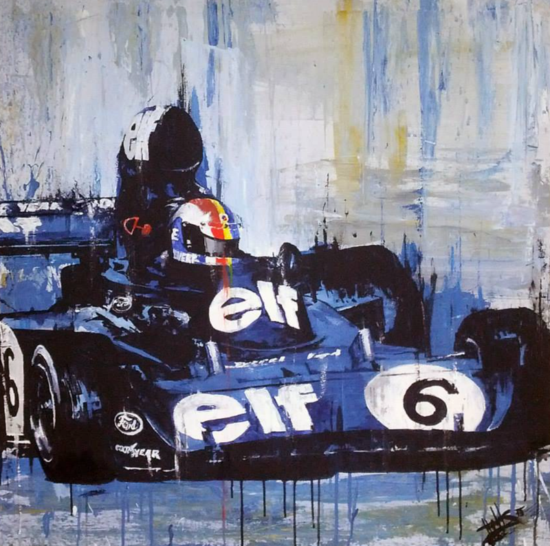 Illustration for article titled The most iconic race cars in history captured in beautiful paintings